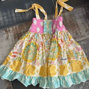 Cheeky Plum Dress/ SweetHoney Ruffle Shorts